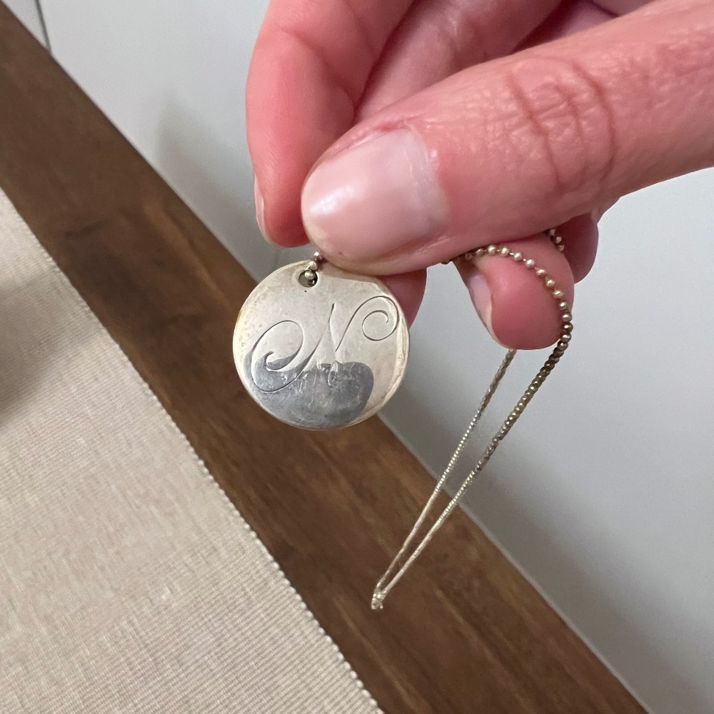 Vintage Tiffany & Co. 'N' Disc Pendant